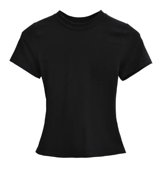 Solid Color Basic Style T-shirt